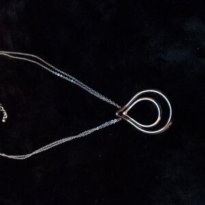 Lia Sophia Silver Teardrop Necklace